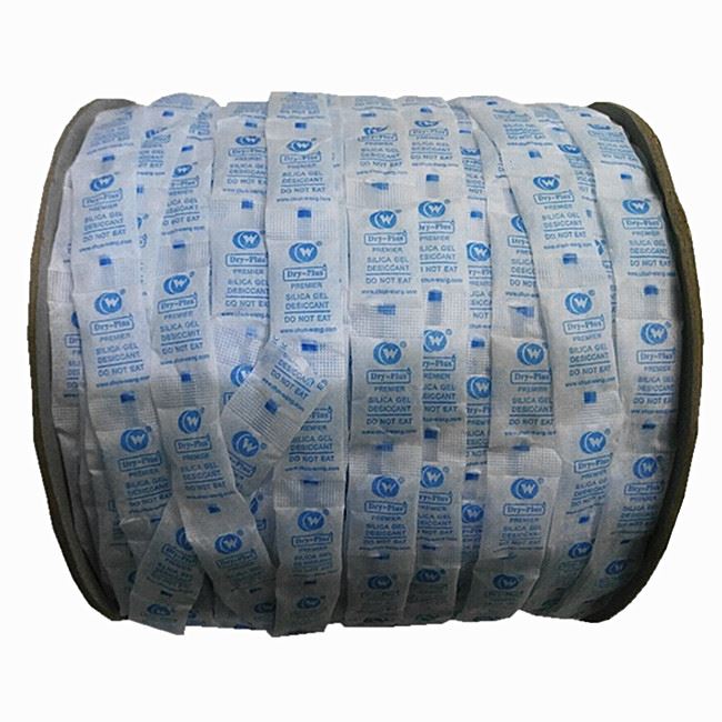 Silica Gel DesicCant sachet in forma rottura